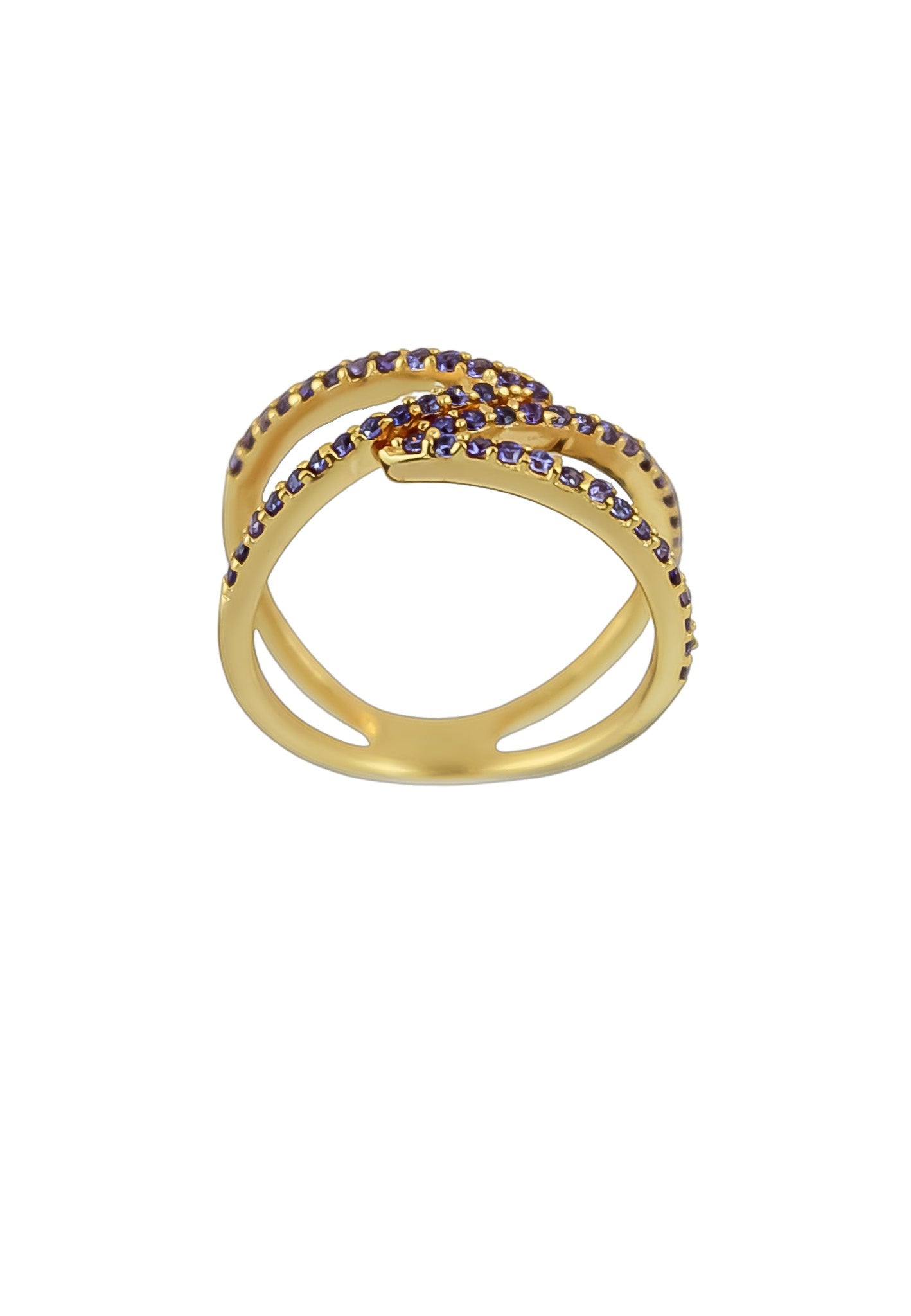 Golden Maldives X Ring by Bombay Sunset