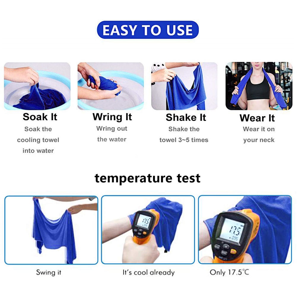 Sport Cooling Microfiber Towel for Yoga Sports Ice Towel