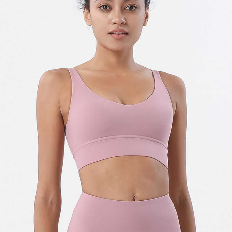 Vnazvnasi Push-Up Padded Gym Sports Bra – Yoga Crop Top for Women