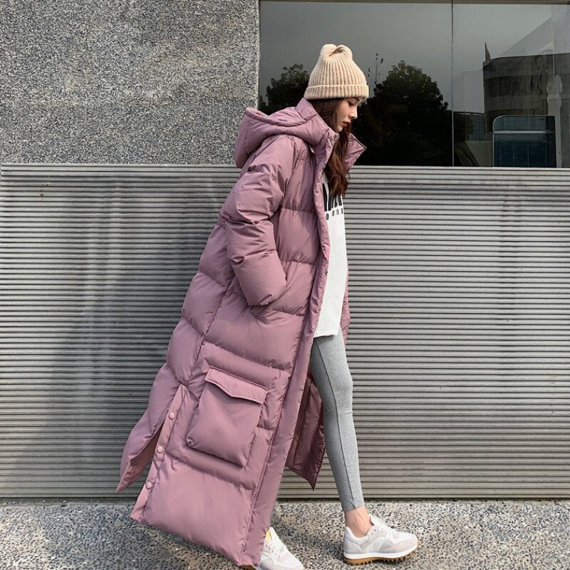 Oversized, Warm, Long Winter Jacket for Women