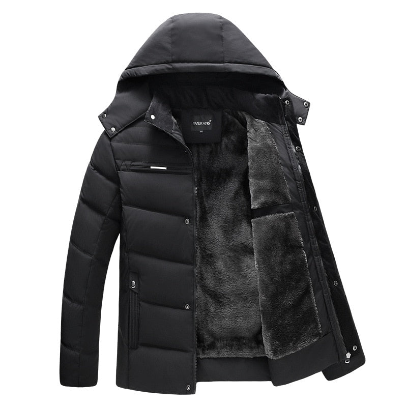 Thicken Hooded Waterproof Outwear Warm Winter Jacket for Men