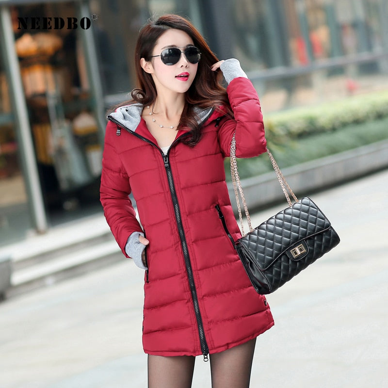 Long Winter Jacket Parka Pultra Light Coat Hooded Oversize Warm Puffer jacket for Women