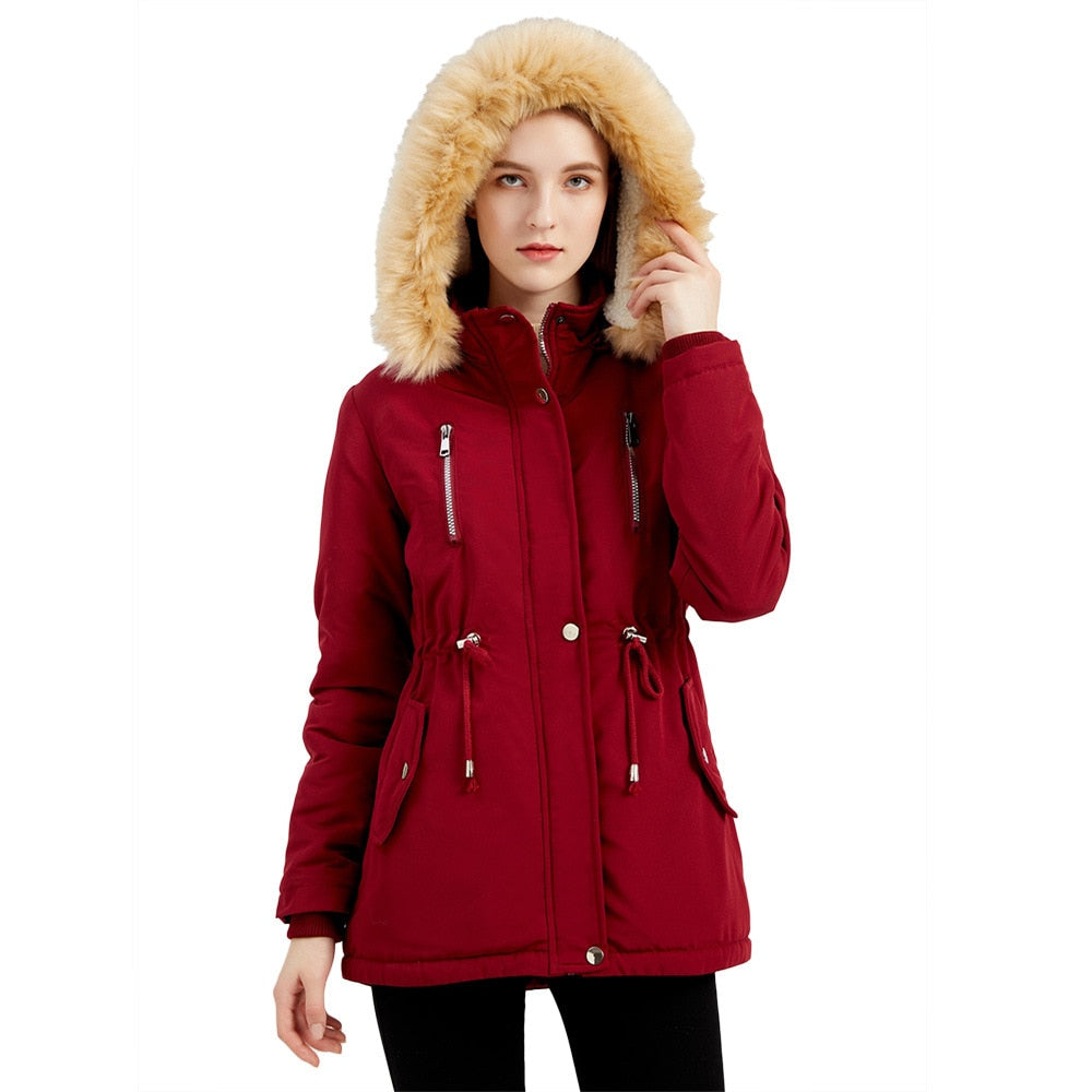 EU Thick Warm Padded Oversize Casual Winter Jacket for Women