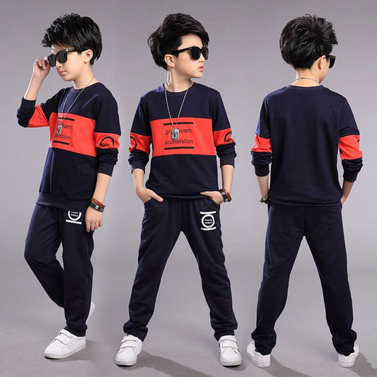Teenage Children  Costume Tracksuit Camouflage Tops  & Pants 2pcs Outfits Set