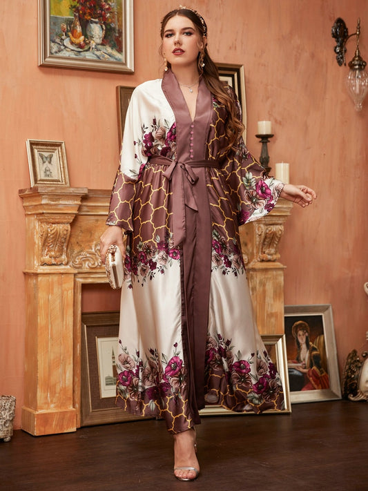 Women's Large Plus Size Elegant Luxury Designer Maxi Dress for ladies