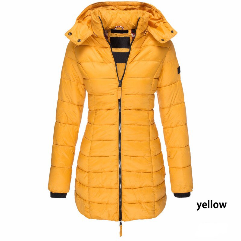 Winter Fashion Hooded Thick Long Warm Elegant Coat for Women