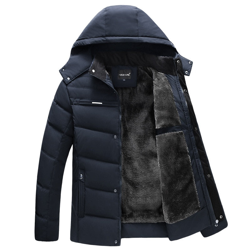 Thicken Hooded Waterproof Outwear Warm Winter Jacket for Men