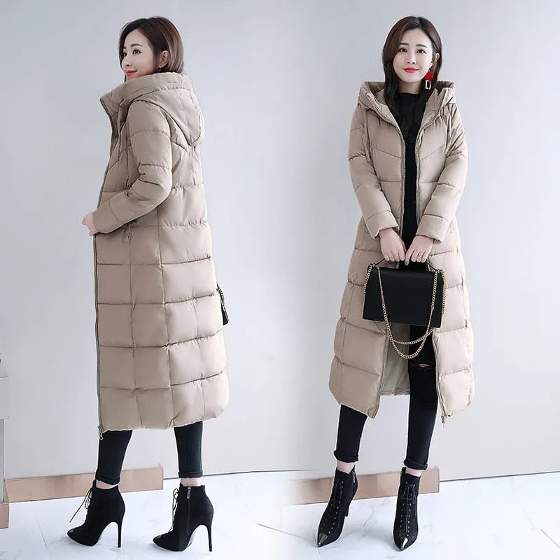 New Winter Jacket Parkas Hooded Cotton Oversize jacket for Women