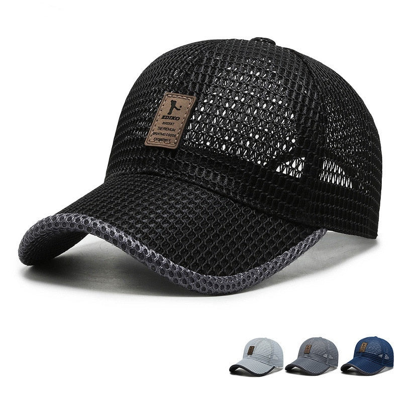 Unisex fishing Baseball Breathable Mesh Snapback Hats