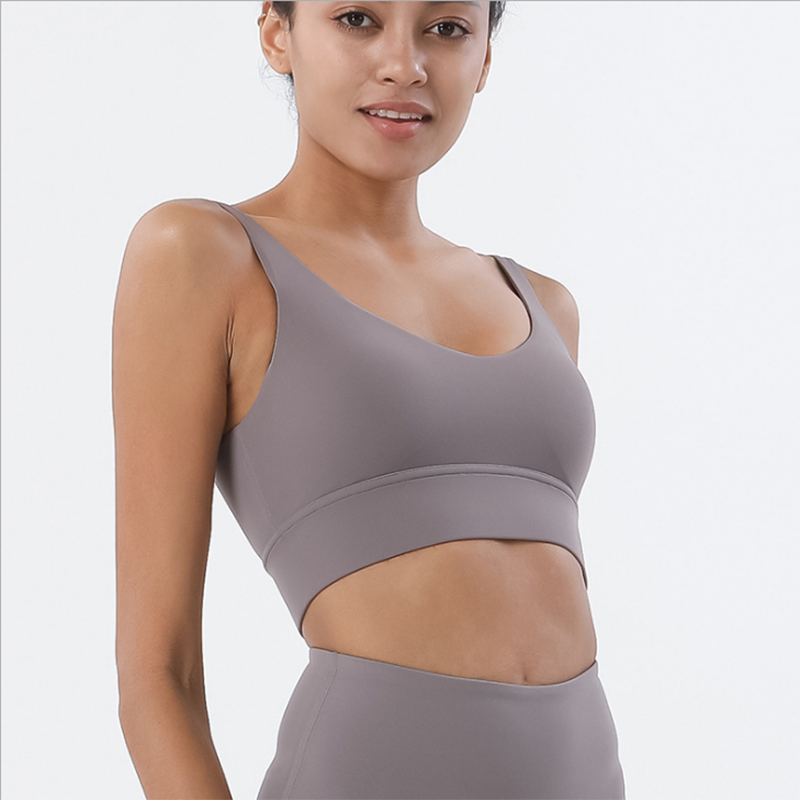 Vnazvnasi Push-Up Padded Gym Sports Bra – Yoga Crop Top for Women