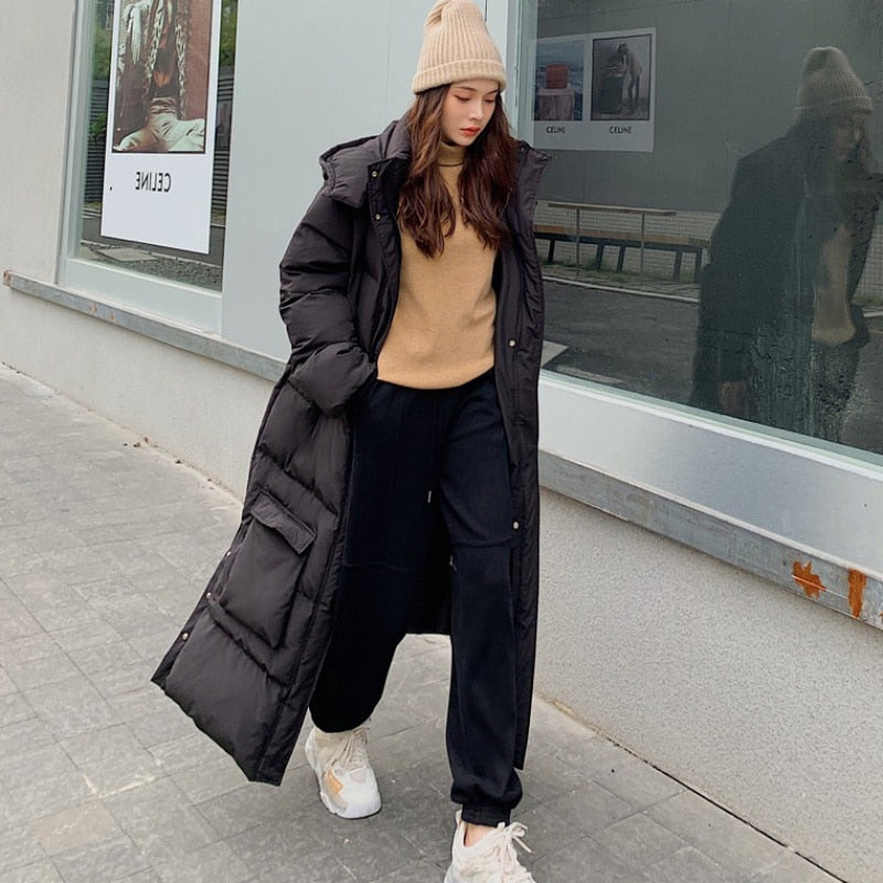 Oversized, Warm, Long Winter Jacket for Women