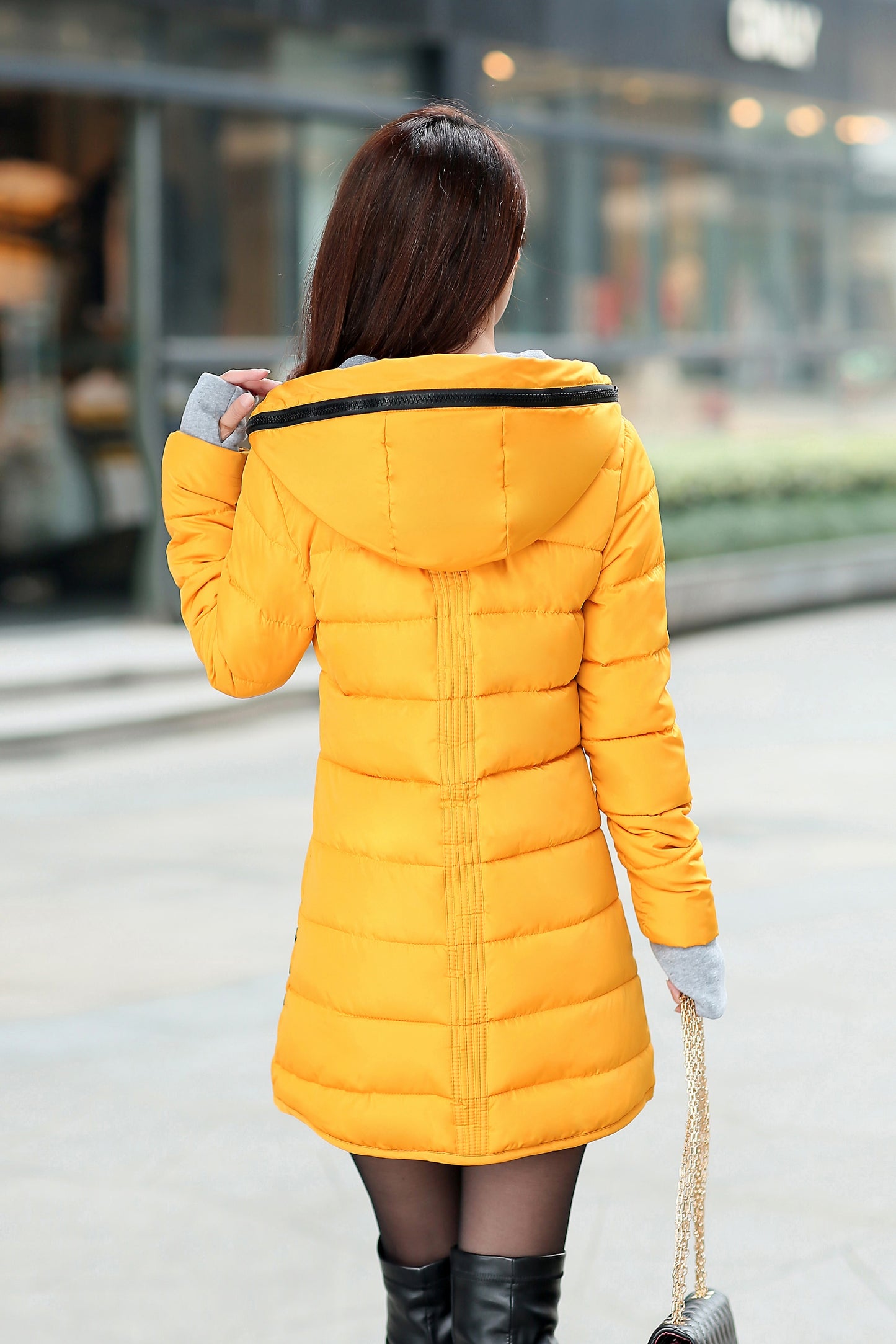 Long Winter Jacket Parka Pultra Light Coat Hooded Oversize Warm Puffer jacket for Women