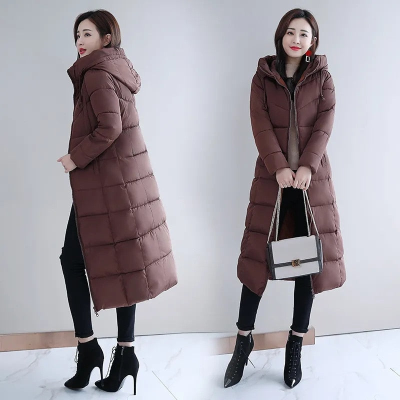 New Winter Jacket Parkas Hooded Cotton Oversize jacket for Women