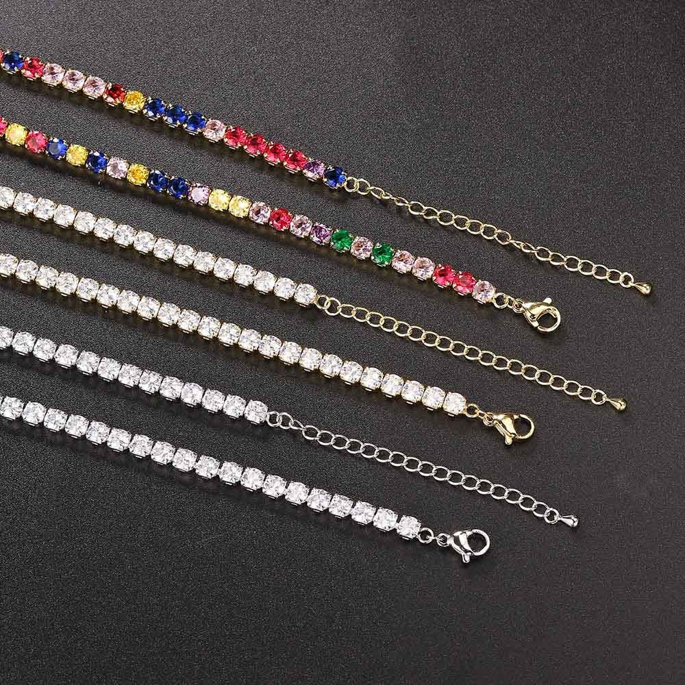 Chain Necklace For Women Luxury  Cubic Zircon Short Iced Out Hip Pop Neck  Jewelry