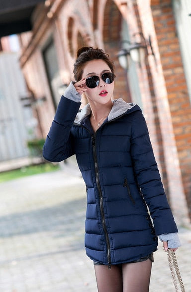 Long Winter Jacket Parka Pultra Light Coat Hooded Oversize Warm Puffer jacket for Women