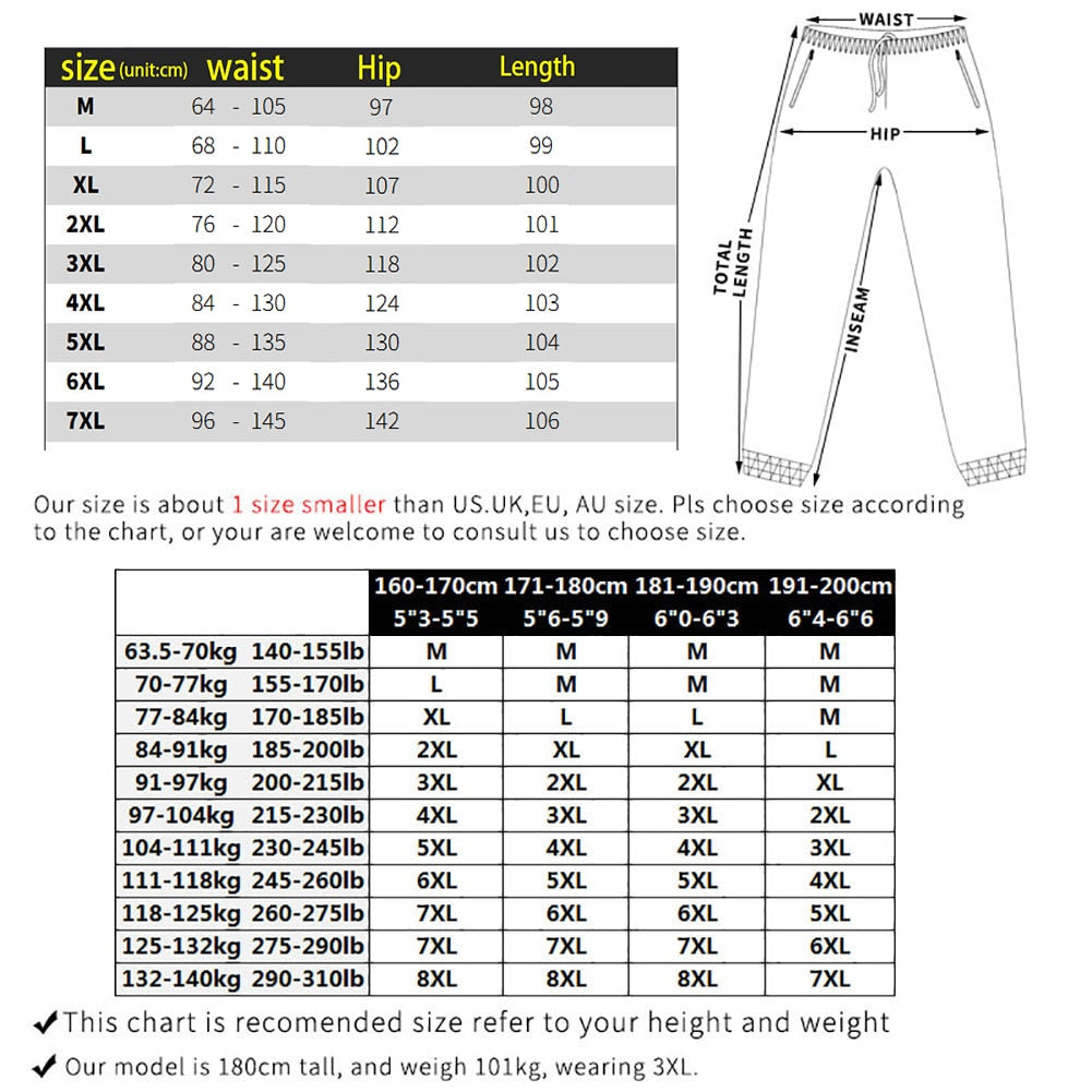 Men's Joggers Pants Casual  Streetwear Hip hop Black Cargo Trousers Sport Techwear