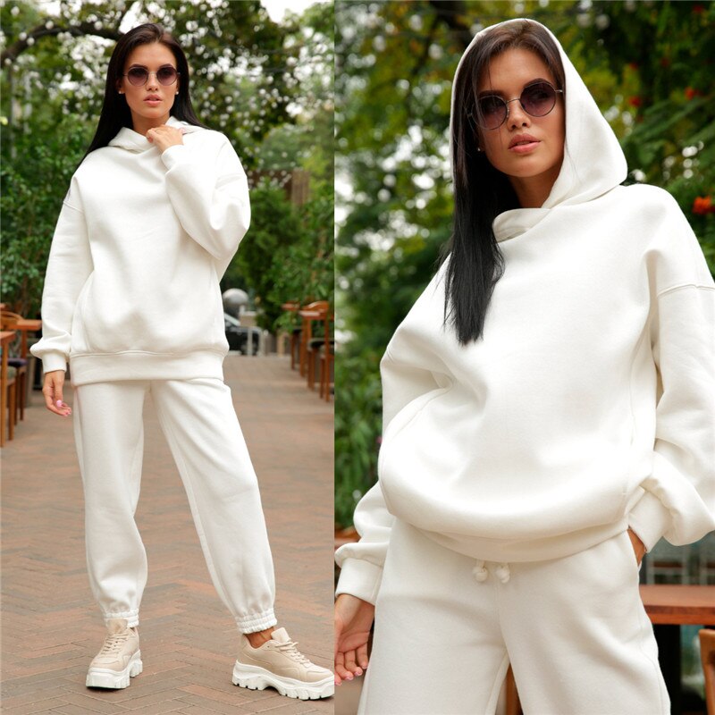 Two Piece Set Tracksuit Women Autumn winter Top hoodies+Pants Sets Female Outfits Jogging Suit Sports Wear Tracksuits Streetwear