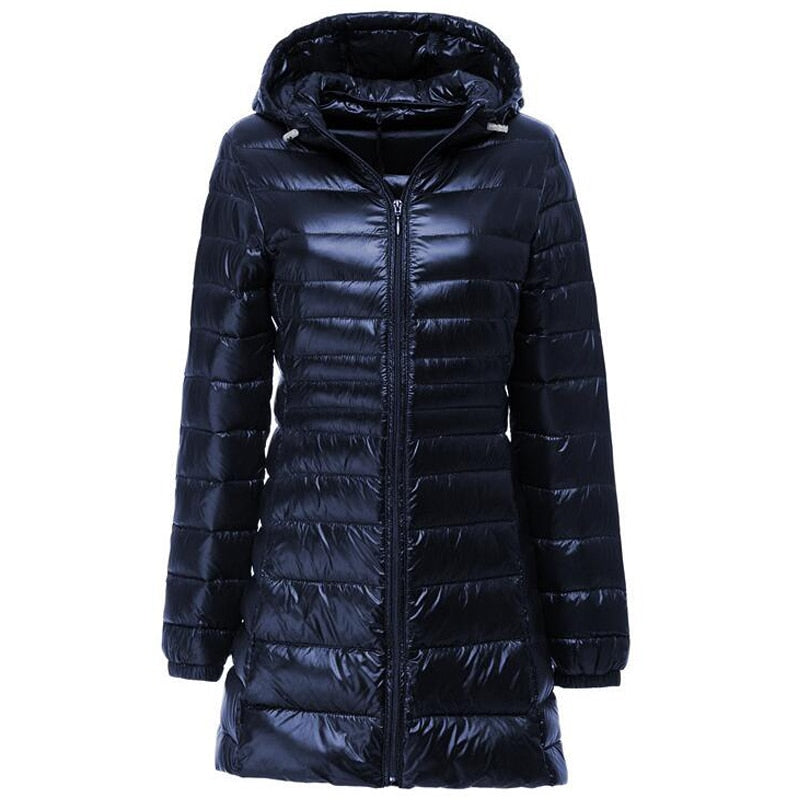 Down Jacket Women Brand New Winter Warm Duck Down Jacket Ultralight Hooded Coats