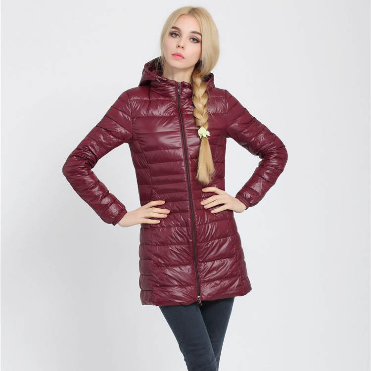 Down Jacket Women Brand New Winter Warm Duck Down Jacket Ultralight Hooded Coats