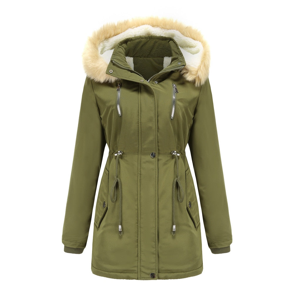 EU Thick Warm Padded Oversize Casual Winter Jacket for Women