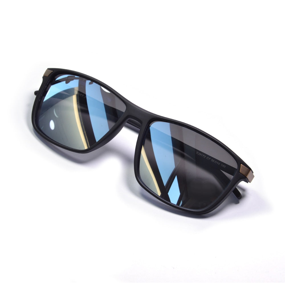 Vintage Carbon Fiber Sport Polarized Night Vision Sunglassses for Men