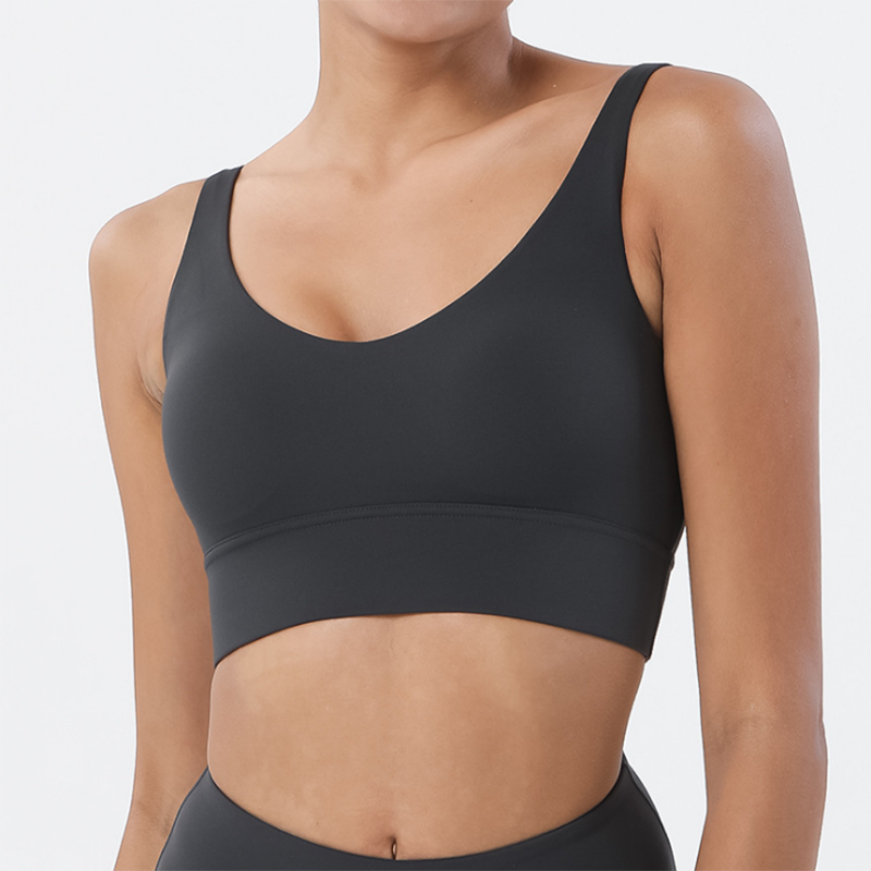 Vnazvnasi Push-Up Padded Gym Sports Bra – Yoga Crop Top for Women