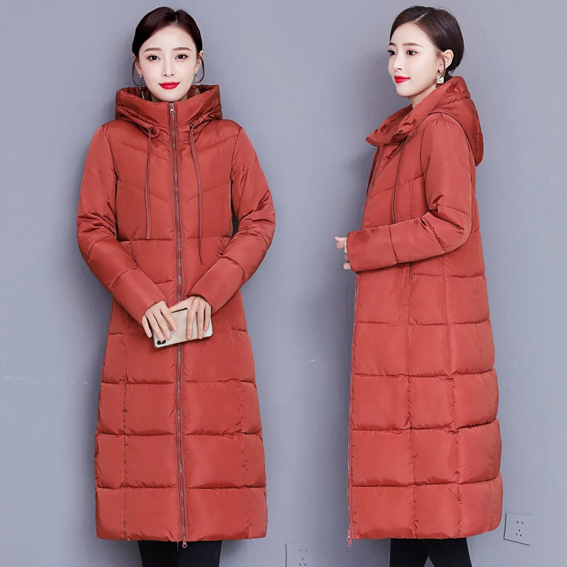 Women's Winter Coats Long Section Warm Down Basic Jacket