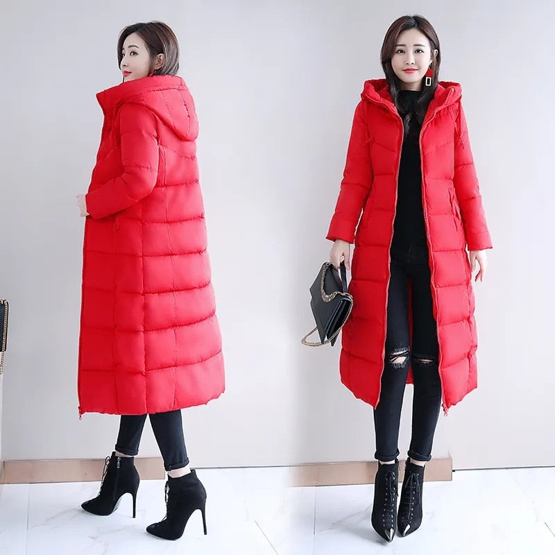 New Winter Jacket Parkas Hooded Cotton Oversize jacket for Women