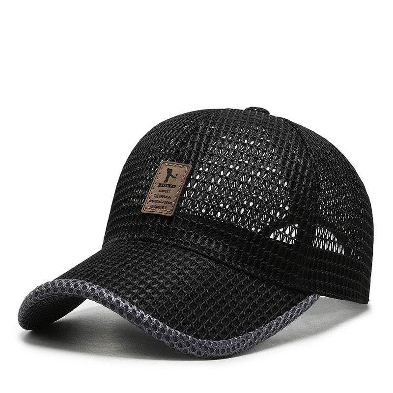 Unisex fishing Baseball Breathable Mesh Snapback Hats