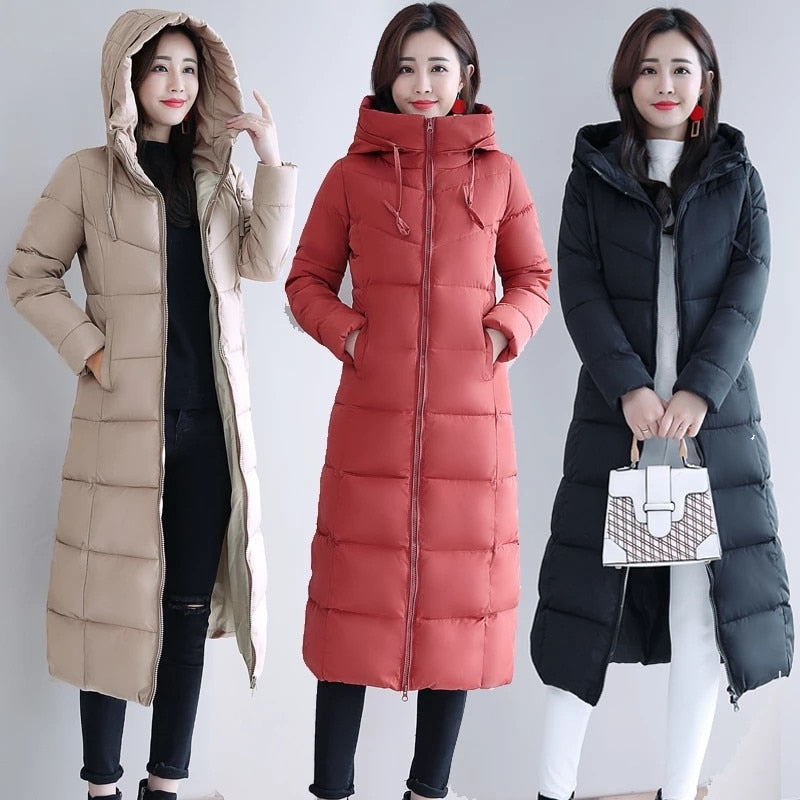 New Winter Jacket Parkas Hooded Cotton Oversize jacket for Women