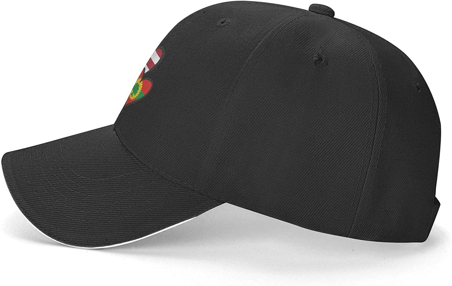 Interlocking Hearts American and Oromo Flag Unisex  Hat Adjustable Trucker Hat Fashion Baseball Cap