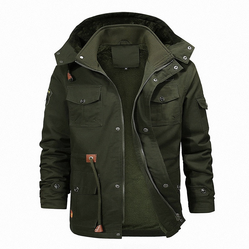 High-Quality Winter Fleece, Windbreaker Cargo Jackets for Men