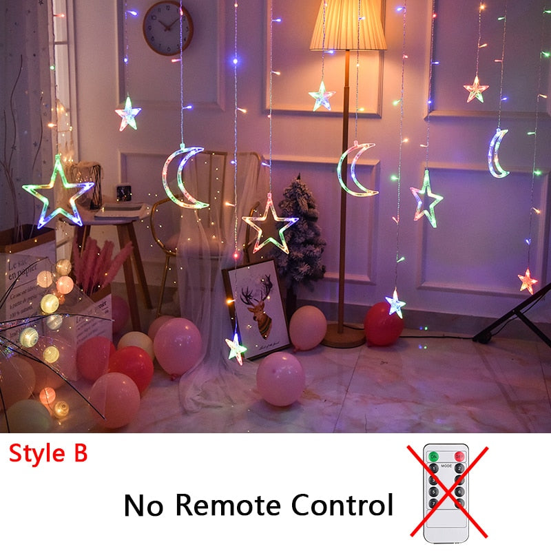 String Light Fairy Curtain Lights for Christmas and new year Holiday  Decorations