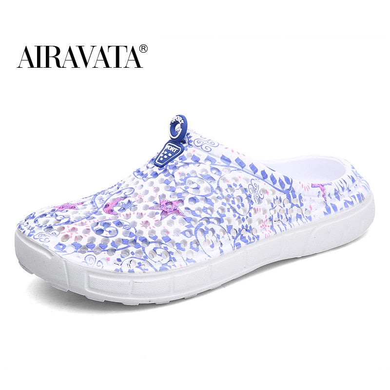 Fashion Ladies Beach Breathable Mesh Slippers Slippery Clogs Shoes