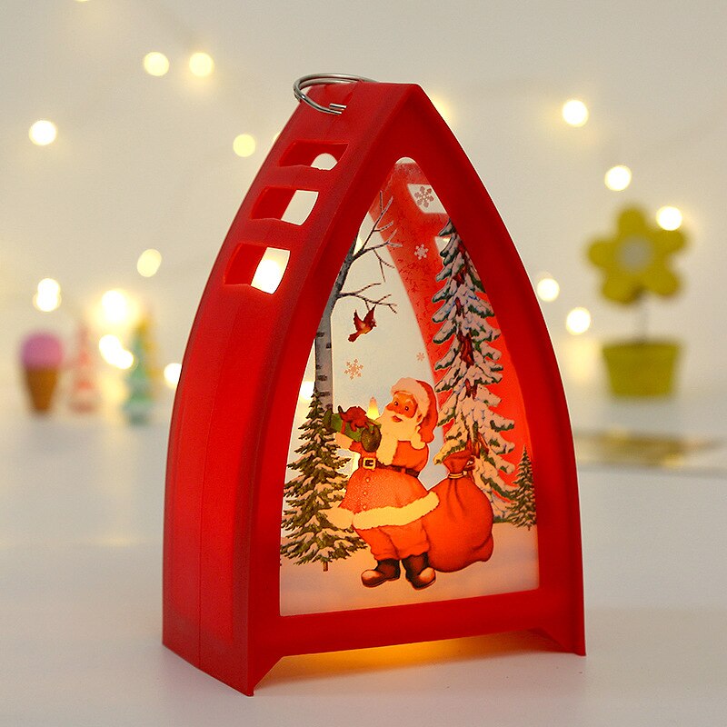 Christmas LED Wind Lights Lantern Lamp for Christmas and New Year Home Decor and Gifts