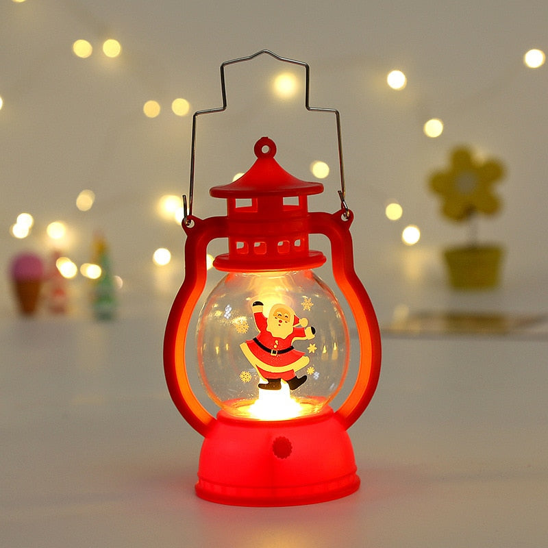 Christmas LED Wind Lights Lantern Lamp for Christmas and New Year Home Decor and Gifts