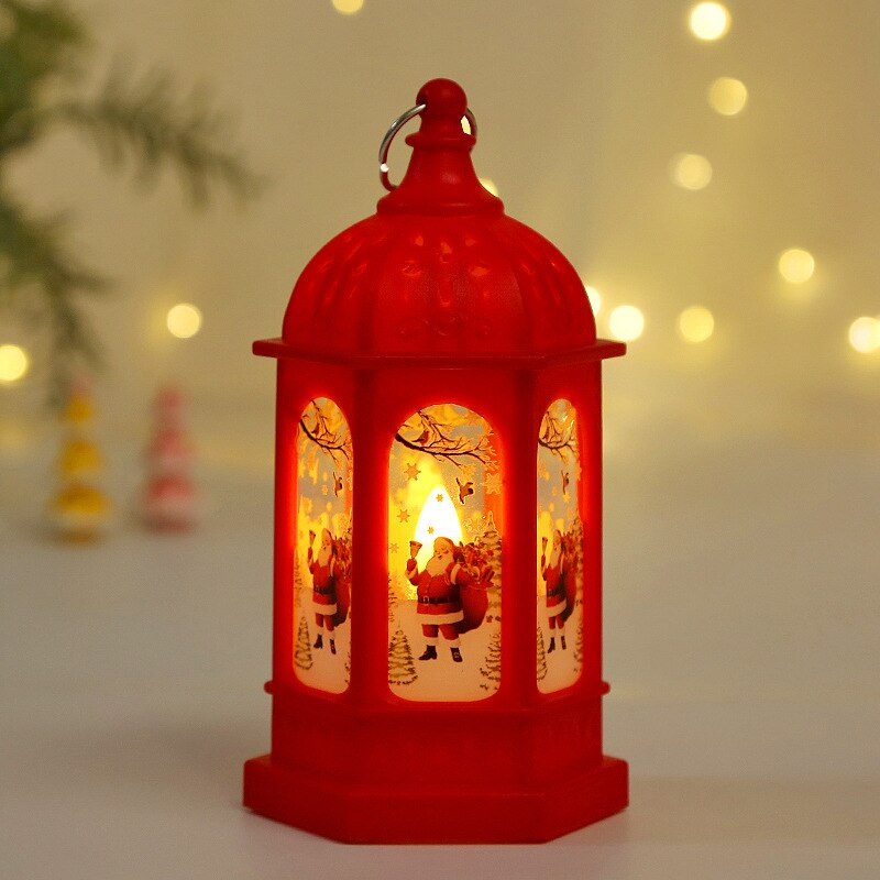 Christmas LED Wind Lights Lantern Lamp for Christmas and New Year Home Decor and Gifts