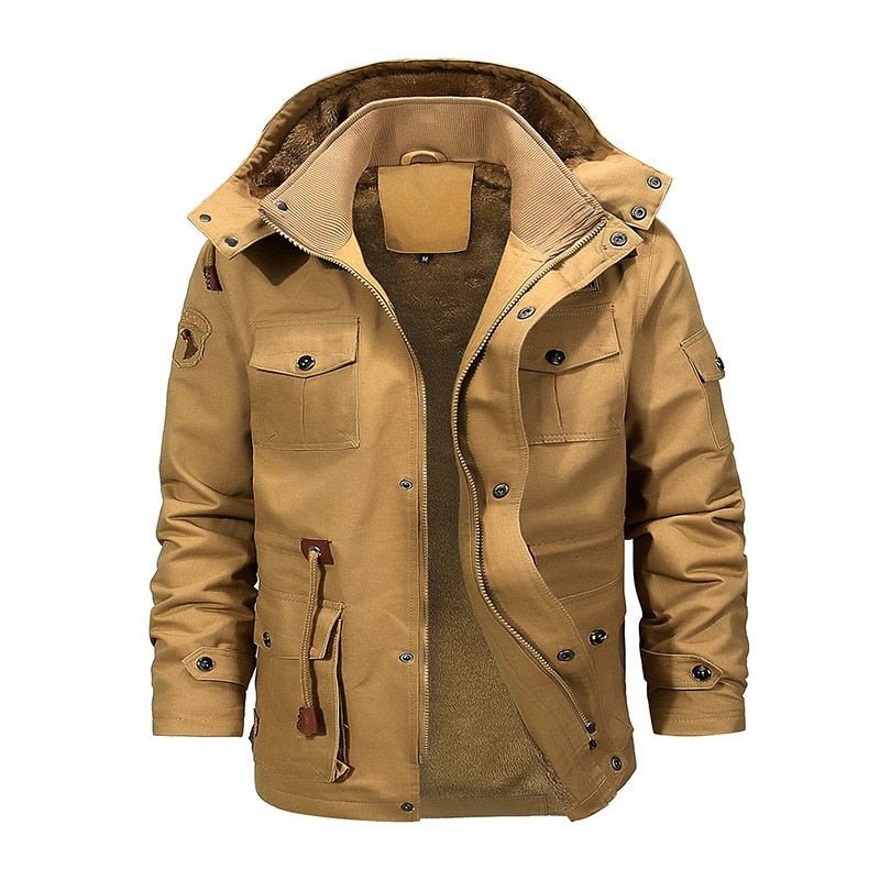 High-Quality Winter Fleece, Windbreaker Cargo Jackets for Men