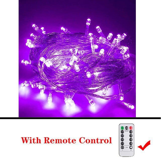 2022 Christmas Lights 5M-100M Led String Fairy Lights Outdoor Holiday Garden Decoration