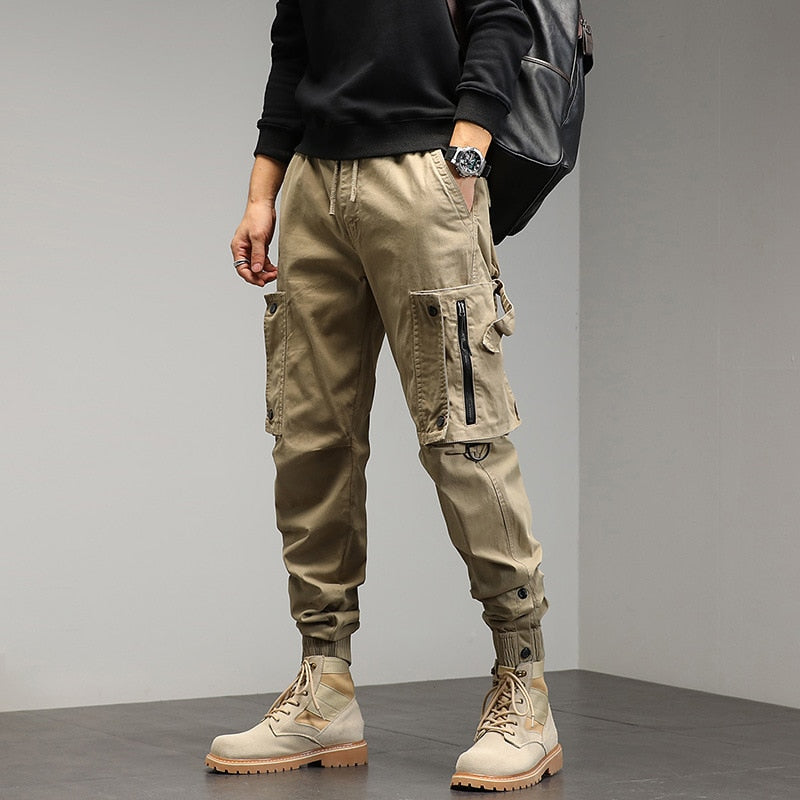 Men's Cargo Pants Multi Pocket Trousers Casual Military Cotton Pants  Plus Size Pantalon Cargo for Men