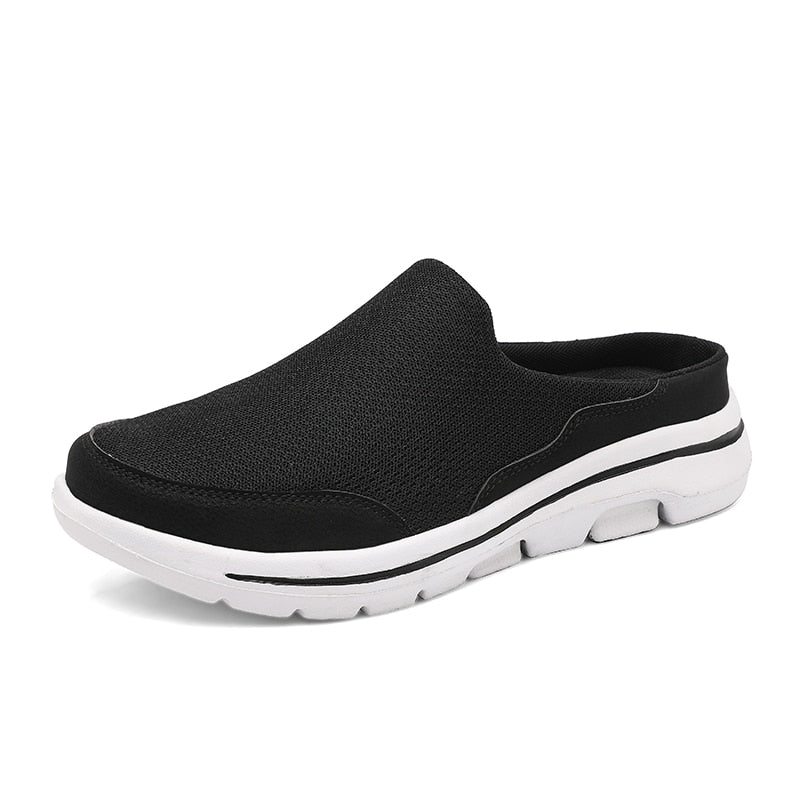 Stylish Quality Men Casual Mules All-match Large Size Flats Shoes Anti-skid Slip and soft Breathable