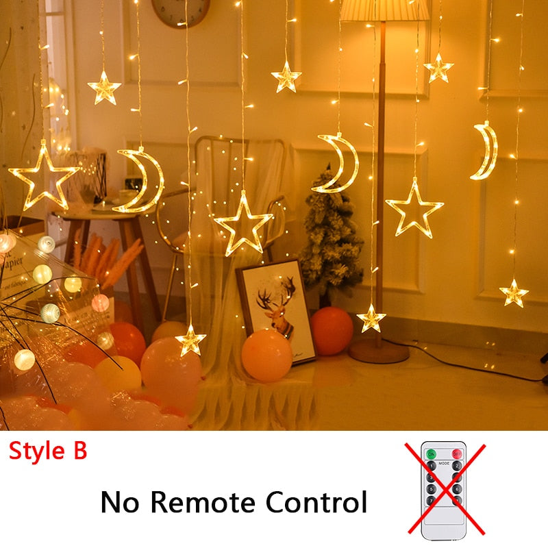 String Light Fairy Curtain Lights for Christmas and new year Holiday  Decorations