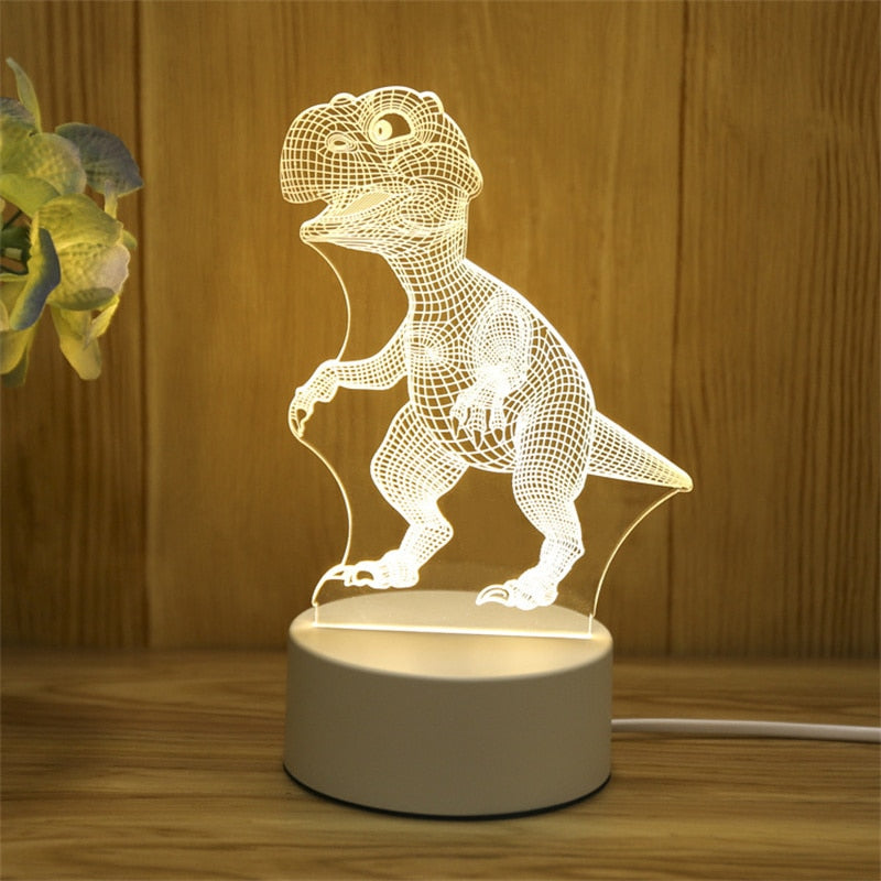 Merry Christmas 3d Lamp Acrylic Usb Nightlights Room Decor Bedside LampNight Lamp Gift