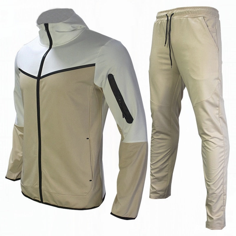 Men's Tracksuits 2 Piece Set Sports Suit Jogging  New Brand Designer Style Tech Sweatpants