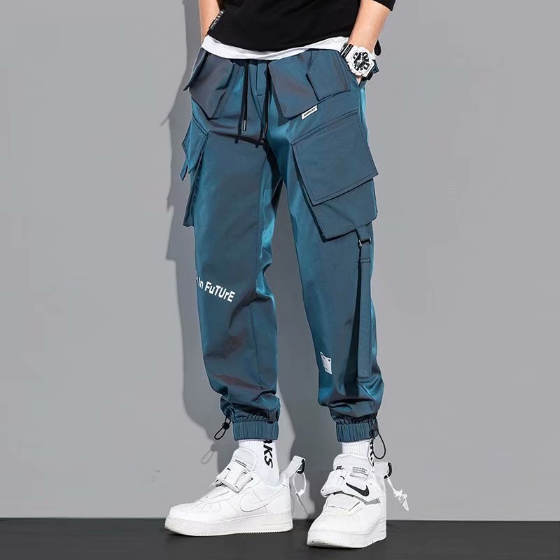 Men's Cargo Pants Fashion Hip Hop Multi-pocket Trendy Trousers Streetwear Joggers