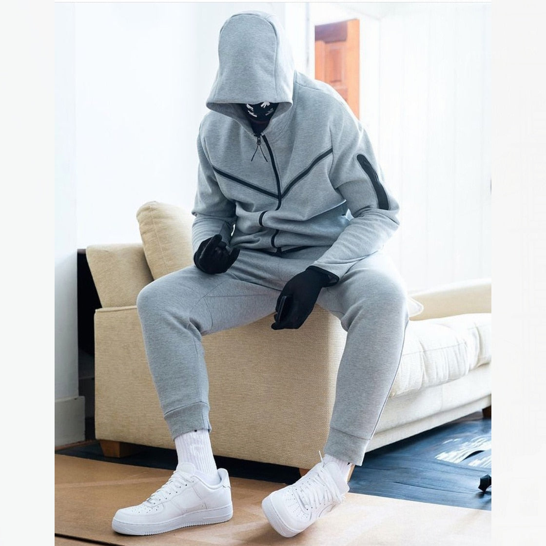 Men's Tracksuits 2 Piece Set Sports Suit Jogging  New Brand Designer Style Tech Sweatpants