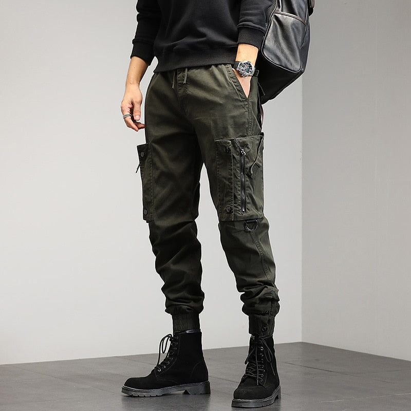 Men's Cargo Pants Multi Pocket Trousers Casual Military Cotton Pants  Plus Size Pantalon Cargo for Men