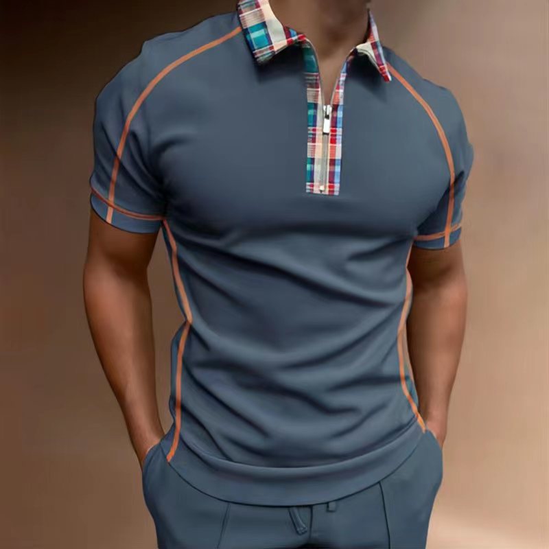 2022 New Summer Men's Short Sleeve Polo Shirt for Men