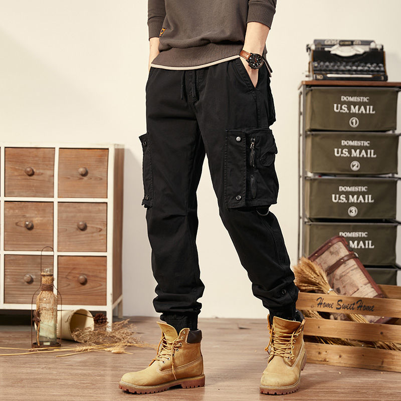 Men's Cargo Pants Multi Pocket Trousers Casual Military Cotton Pants  Plus Size Pantalon Cargo for Men