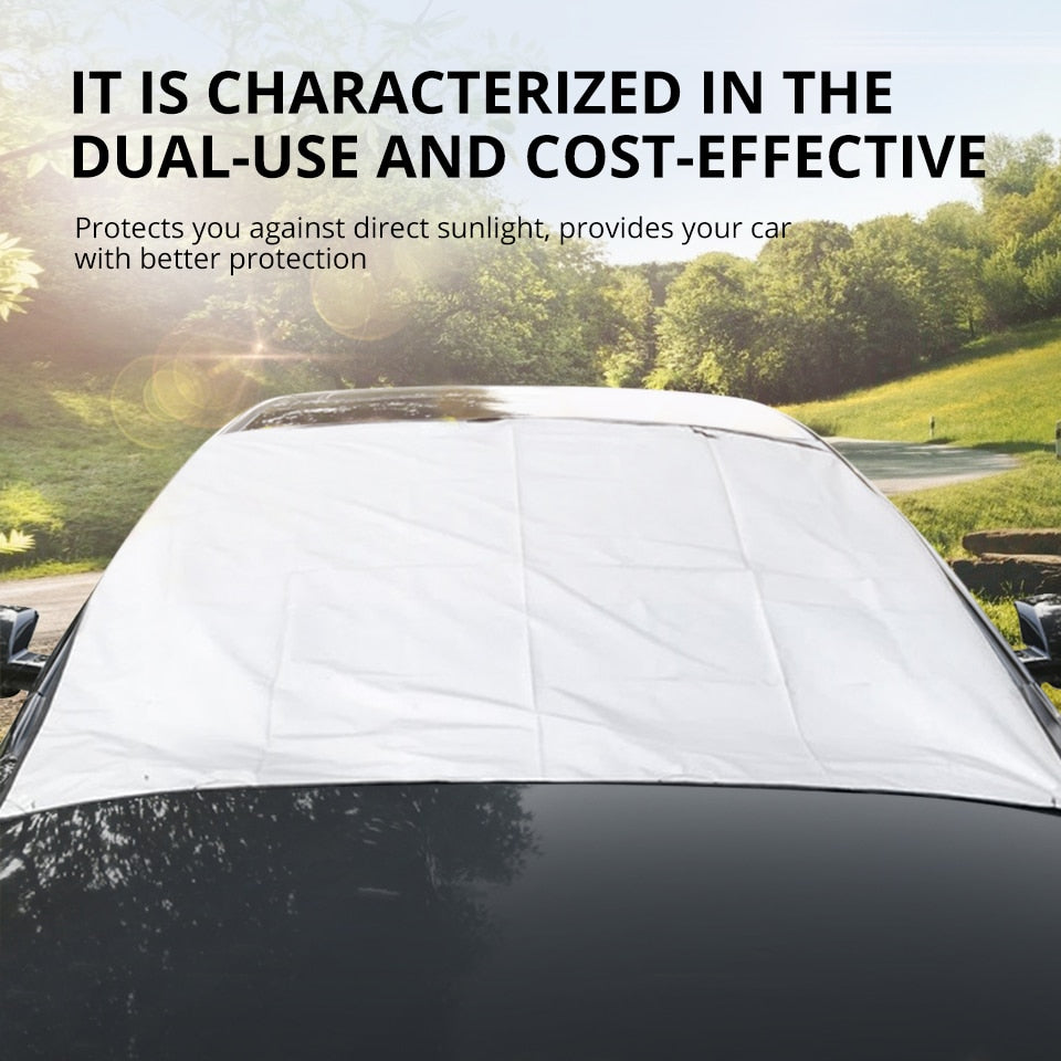 Car Sunshade Cover for Snow,  Ice  and  Windshield